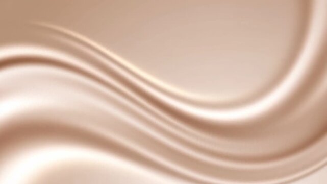 Abstract smooth layered wave with warm earth tone colors flowing on clean background, modern fluid shape design expressing harmony, luxury, wellness, minimal style, and contemporary organic aesthetic.