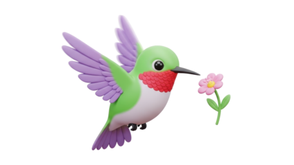 A colorful seagull figurine with outstretched wings stands on a rock, showcasing its vibrant feathers and detailed design, viewed from the side.