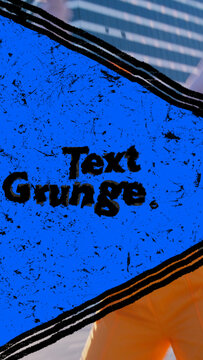 Text Grunge Transition 03 Vertical