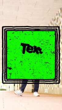 Text Grunge Transition 02 Vertical