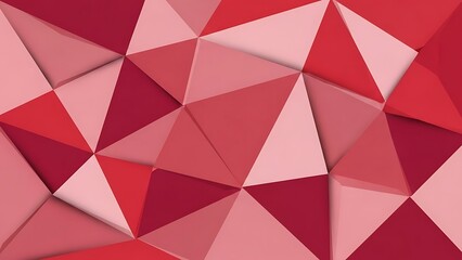 Obraz premium Vibrant Abstract Geometric Pattern Featuring Polygons and Red Triangles for a Modern Design Background