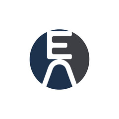 EA or AE Letter Initial Logo