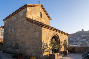 Georgia. Church of the Prophet David in Tbilisi. Church on the bank of the Kura River. © Александр Параев