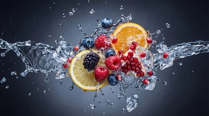 Fresh Mixed Fruit Splash for Refreshing Taste