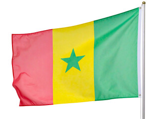 Flag of Senegal Isolated on transparent or white background