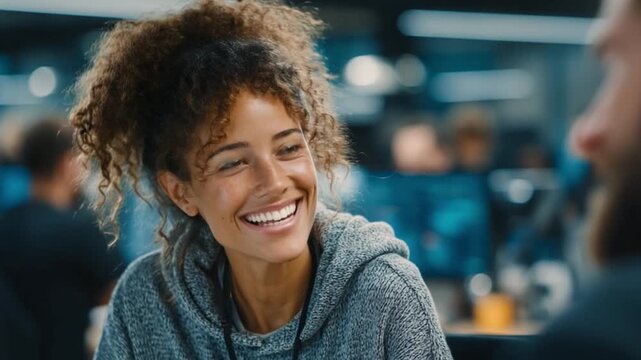 Collaboration in Tech: Female Coder and Male Teammate in Startup