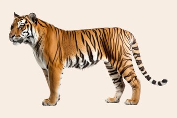 Fototapeta premium Tiger wildlife standing animal.