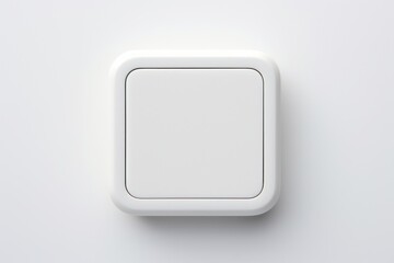 Blank keyboard button technology white background architecture.