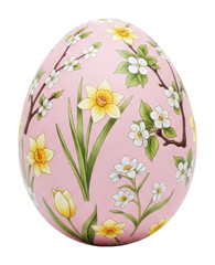 Colorful easter egg design digital creative isolated on transparent background