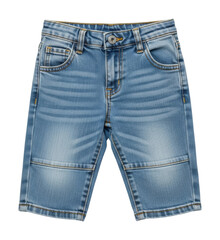 Casual denim shorts fashion clothing showcase summer vibe isolated on transparent background