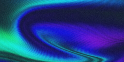 Dark abstract background with a soft, fluid swirl in glowing teal and purple on a grainy texture, creating a modern, futuristic concept for a tech design or a moody, atmospheric wallpaper.