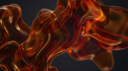 Fiery Abstract Lava Flow Background with Glowing Molten Rock and Volcanic Energy, Dramatic Magma Texture Design for Fantasy, Science and Power Visual Projects