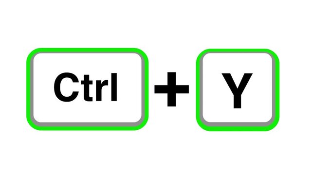 Keyboard shortcuts Ctrl+z Ctrl+Y undo and redo actions