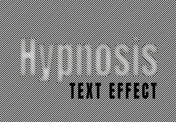Hypnosis Stripe Text Effect