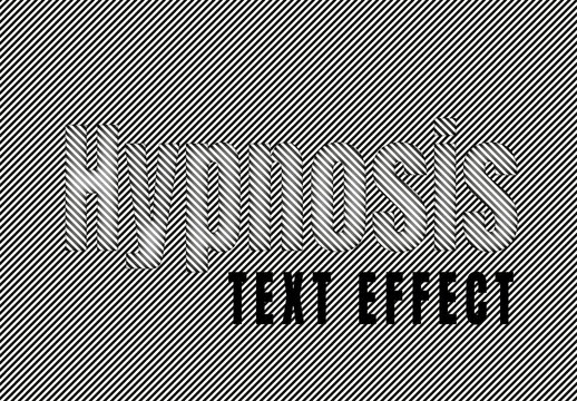 Hypnosis Stripe Text Effect