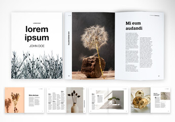Nature-Inspired Lookbook & Magazine Layout
