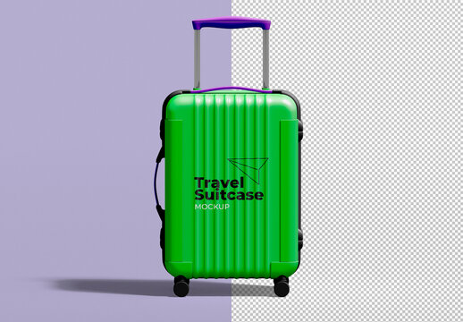 Travel Suitcase Mockup &ndash; Hard Shell Luggage Branding
