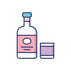 Vodka  vector icon