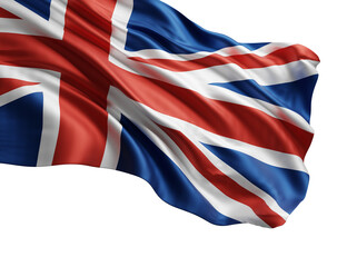 United kingdom or england flag isolated on transparent background 3D render
