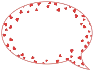 red speech bubble png pink chat box cutout lovely message frame png cute dialogue bubble cutout romantic talk balloon png comic text box isolated transparent background image