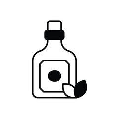 Herbal Liquor vector icon