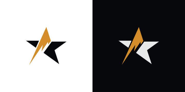 The mountain star logo design is unique and modern