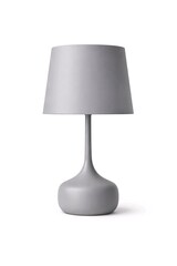 Obraz premium Modern Matte Gray Table Lamp Isolated on White Background
