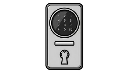 Electronic Door Lock Keypad Security System.