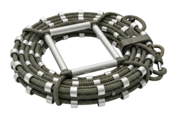 Rugged utility rope for adventures camping gear action isolated on transparent background