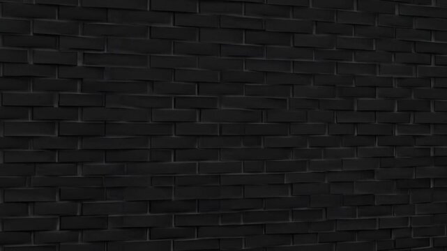 Dark Black Brick Wall Texture Background