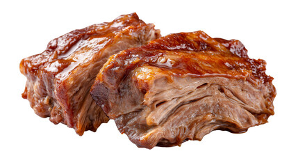 Savory Grilled Ribs A mouthwatering display of succulent, perfectly grilled ribs, showcasing the art of culinary excellence and the rich flavors of a satisfying meal.