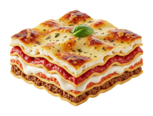 Delicious homemade lasagna cozy kitchen culinary delight isolated on transparent background