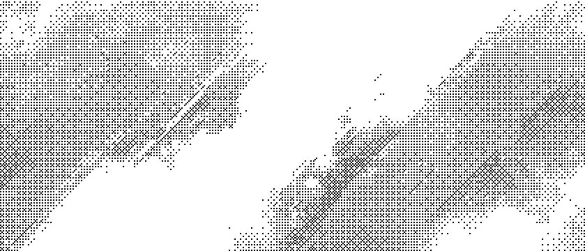 Halftone pattern with double smear texture
