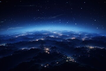 Fototapeta premium Light line sky astronomy outdoors.