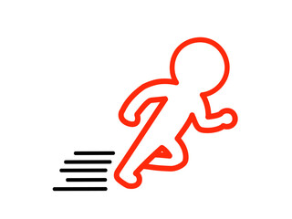 走る人、急ぐ人