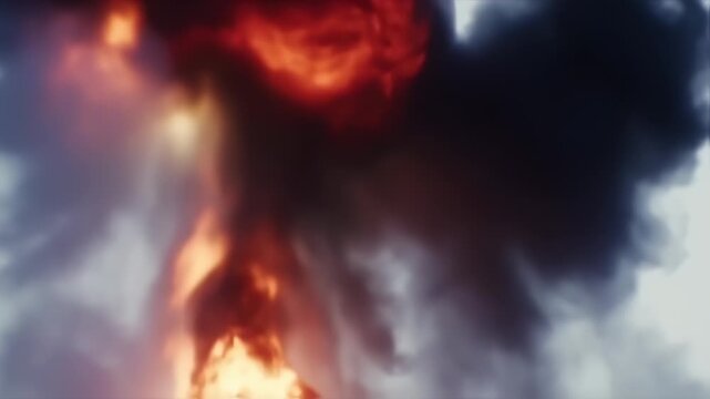 Abstract image of fire and smoke