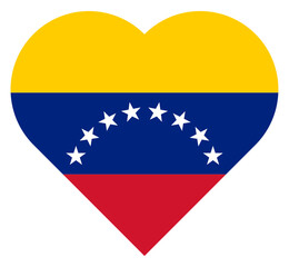 Love Heart Venezuela Flag American Country