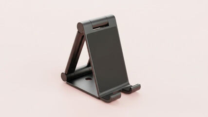 Minimalist travel friendly foldable phone stand featuring durable build matte texture and modern style