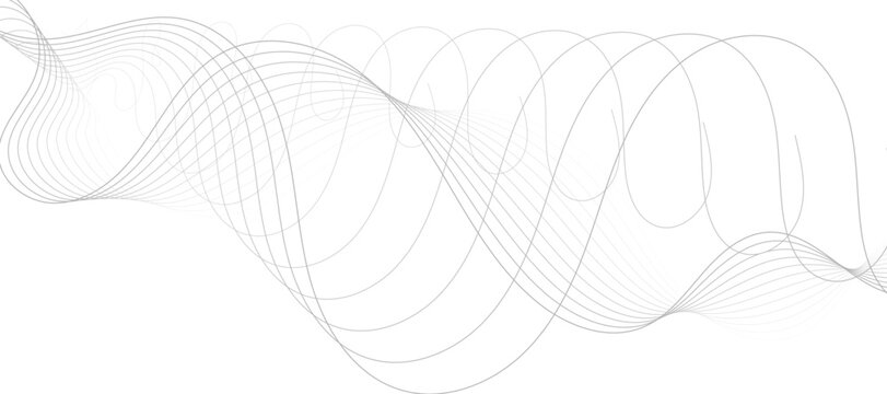 minimalist abstract background featuring wavy gray lines on a white backdrop creating a smooth and elegant pattern design for modern and creative wavey design.