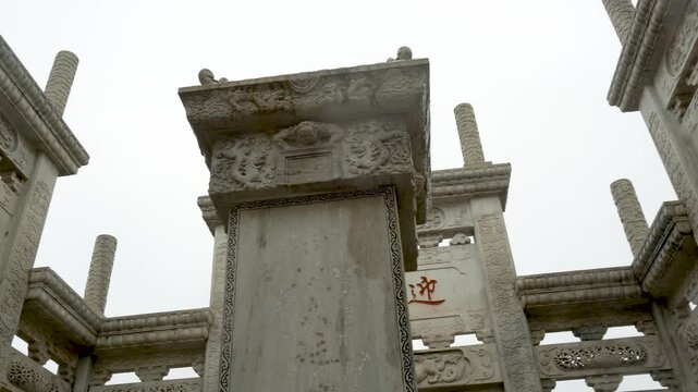 The four-faced archways of Qifeng Ancient Garden in Zhuxian Town, Kaifeng City, Henan Province, China