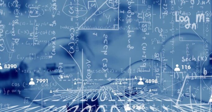 Animation of mathematical formulas with diagrams and computer coding