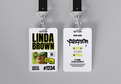 Creative Event ID Card Design Template