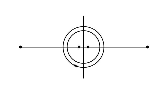 Crosshair Target Symbol Aim Focus Circle Line Intersection Mark