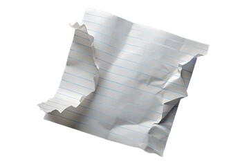 crumpled paper isolated on white