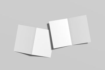 Bifold Brochure Blank Mockup