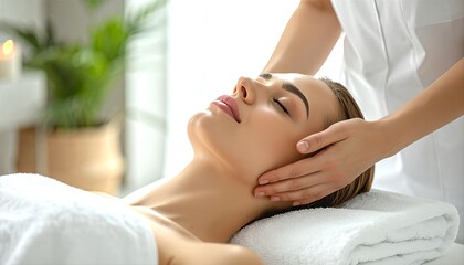 Fototapeta premium Facial Treatment Clinic Hero Advertising Image