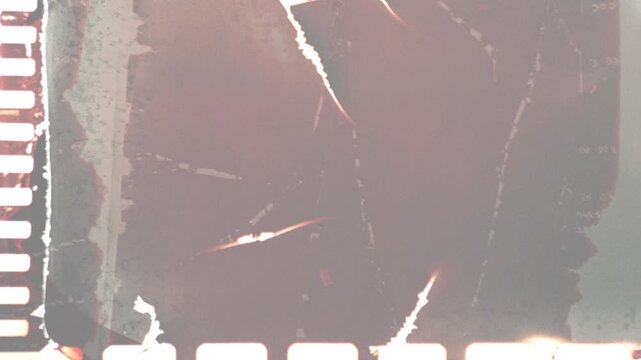 Authentic old film shutter transition with motion blur