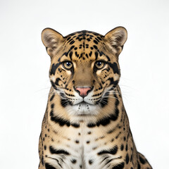 Fototapeta premium Clouded leopard wild cat wildlife animal portrait