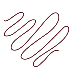 Obraz premium Abstract continuous line scribble or zig zag swirl graphic element