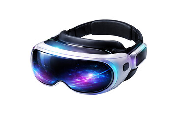Sleek Modern Virtual Reality Gaming Headset Wearable Device for Cyberpunk Metaverse Experiences